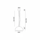 Hængende lampe rustikt design Ø60 cm Galileo Il Fanale Viadurini