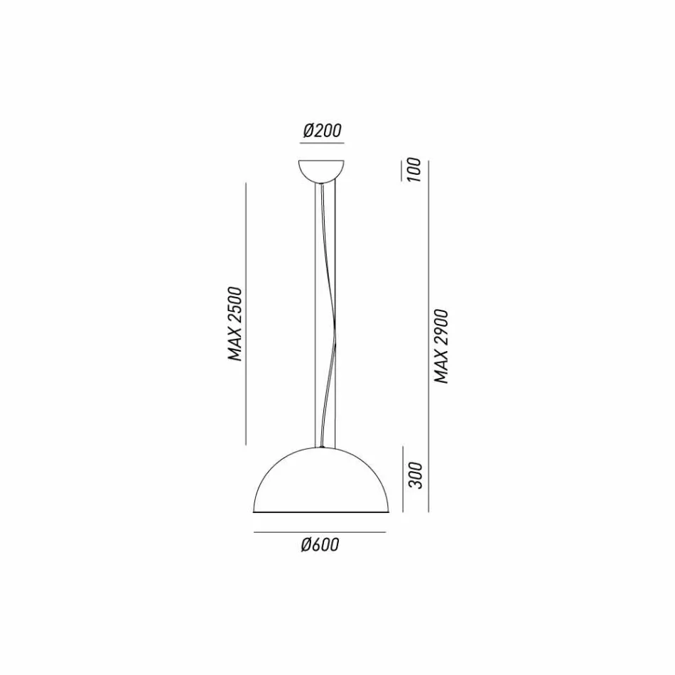 Hængende lampe rustikt design Ø60 cm Galileo Il Fanale Viadurini