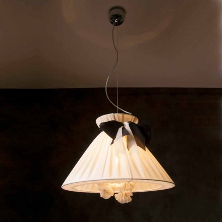 Vintage design vedhæng lampe i Chanel silke Viadurini