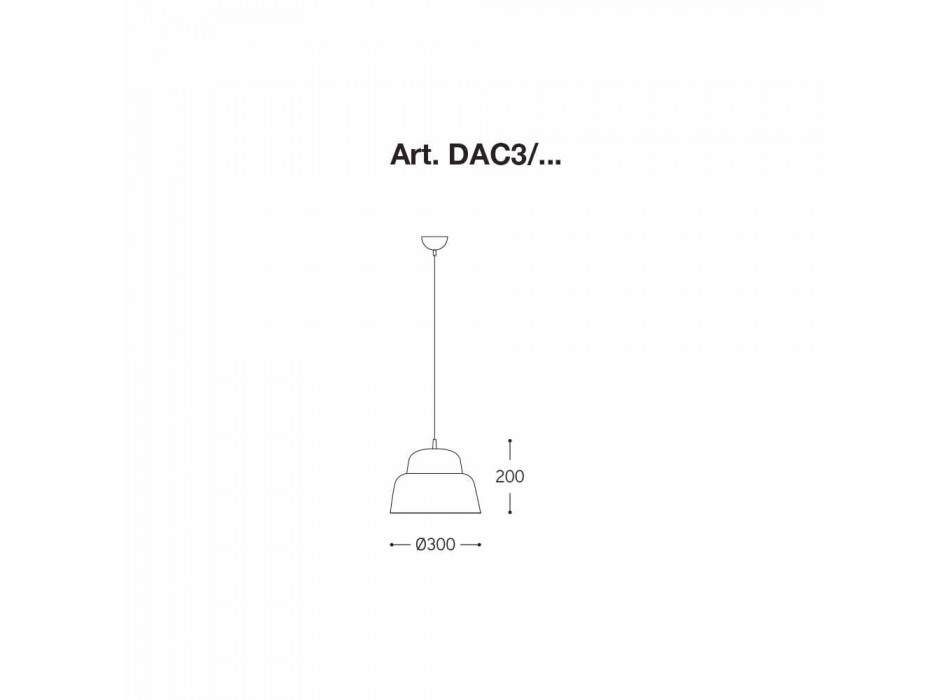 Design ophængslampe i aluminium - Cappadocia Aldo Bernardi Viadurini
