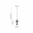 Design ophængslampe i keramik 3 finish fremstillet i Italien - futurisme Viadurini