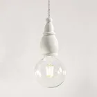 Design ophængslampe i keramik fremstillet i Italien - Skæbne af Aldo Bernardi Viadurini