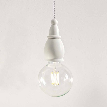 Design ophængslampe i keramik fremstillet i Italien - Skæbne af Aldo Bernardi Viadurini