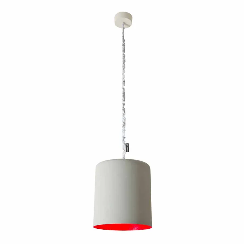 Designer vedhæng lampe In-es.artdesign Buk Paintet cement Viadurini