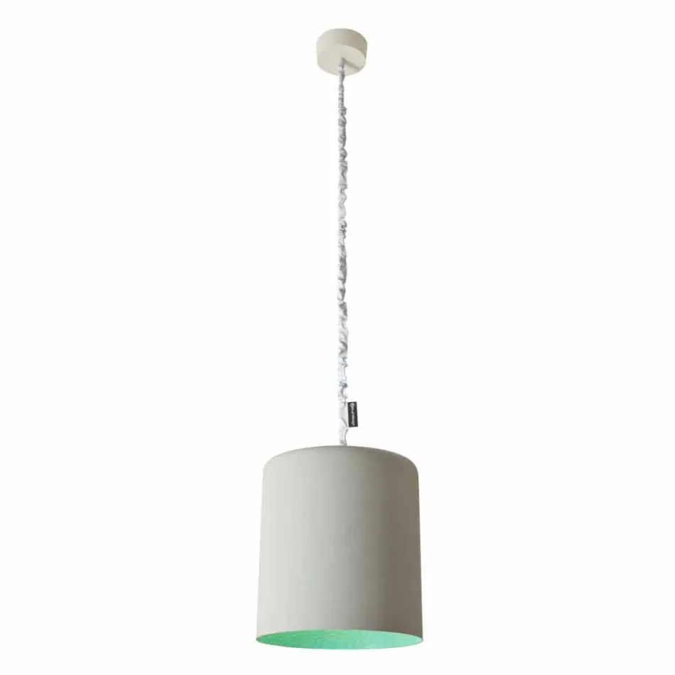Designer vedhæng lampe In-es.artdesign Buk Paintet cement Viadurini