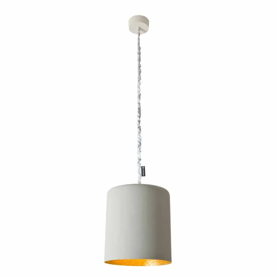 Designer vedhæng lampe In-es.artdesign Buk Paintet cement Viadurini