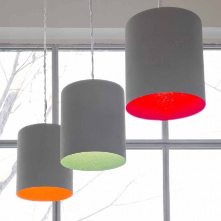 Designer vedhæng lampe In-es.artdesign Buk Paintet cement Viadurini