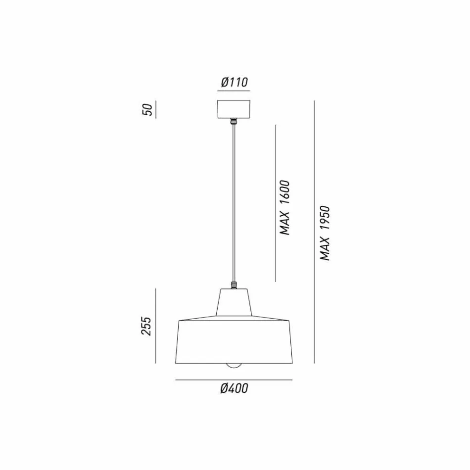 Lamp design pendel antik jern Jean Il Fanale Viadurini
