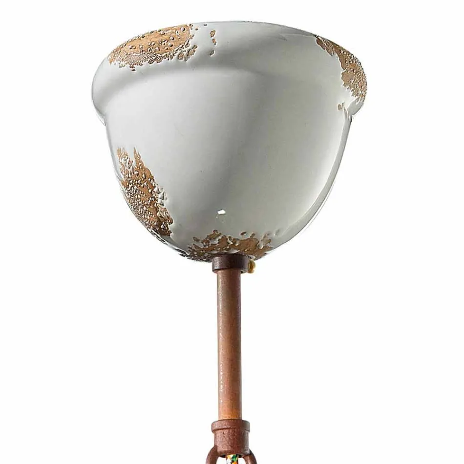 Lampe håndværk industrielt design suspension Clara Viadurini