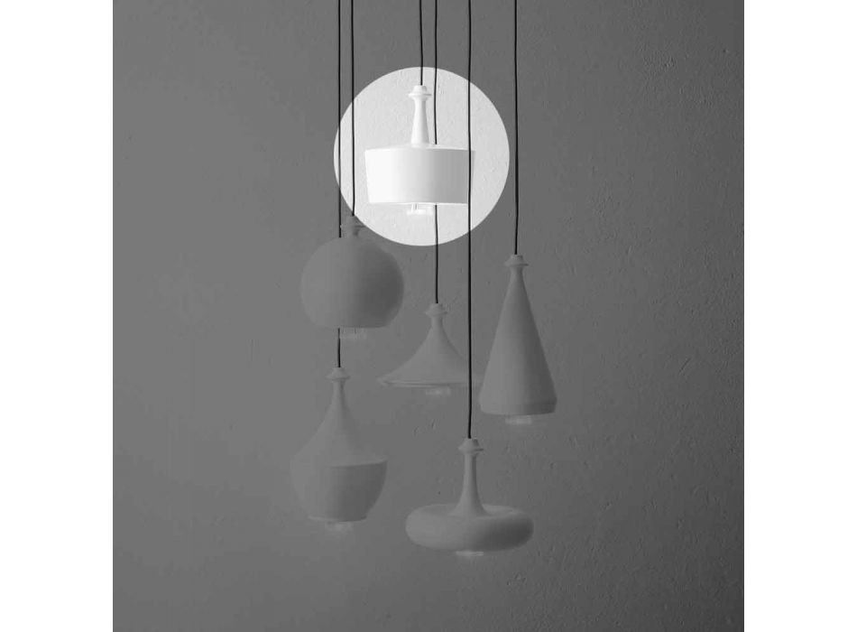 Suspension Lamp du Design in Ceramics - L6 Glitter Aldo Bernardi Viadurini