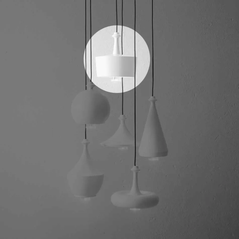Suspension Lamp du Design in Ceramics - L6 Glitter Aldo Bernardi Viadurini