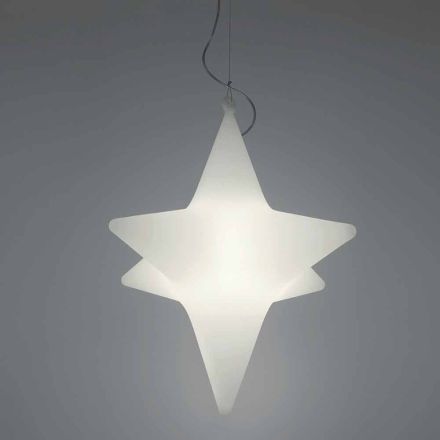 Indendørs Led Star-Shape Suspension Lamp Design af Slide - Sirio Viadurini