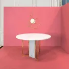 Lampe i moderne suspension stål Ø60xh.60xL.cavo200cm, Adele Viadurini