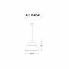 Moderne ophængslampe af aluminium - Cappadocia Aldo Bernardi Viadurini