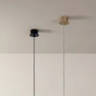 Pendellampe i pulverlakeret aluminium og justerbart kabel - Buxus Viadurini