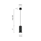 Pendellampe i pulverlakeret aluminium og justerbart kabel - Buxus Viadurini