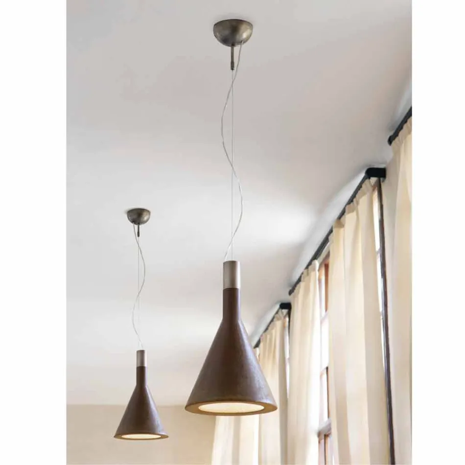 Lampe cement suspension Tragt Aldo Bernardi Viadurini