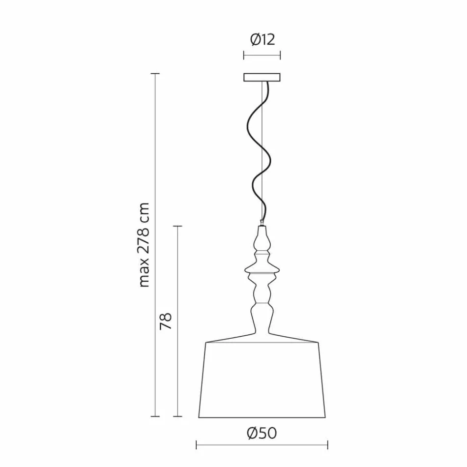 Ophængslampe i hvid keramik. Skygge i linned kort design - Cadabra Viadurini