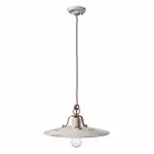 Lampe keramisk suspension og metal Emily land Ferroluce Viadurini