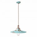Lampe keramisk suspension og metal Emily land Ferroluce