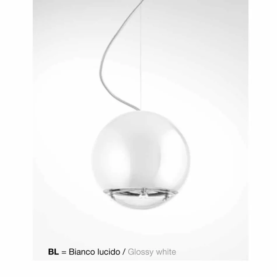 Lampe keramisk suspension kloden Aldo Bernardi Viadurini