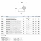 Lampe keramisk suspension Den Lustri 10 Aldo Bernardi Viadurini