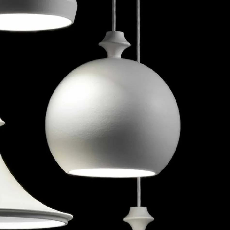 Lampe keramisk suspension Den Lustri 5 Aldo Bernardi Viadurini