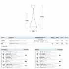 Lampe keramisk suspension Shines 2 Led eller Standard Viadurini