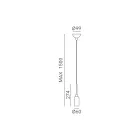 Pendellampe i forskellige overflader Made in Italy - Dame Viadurini