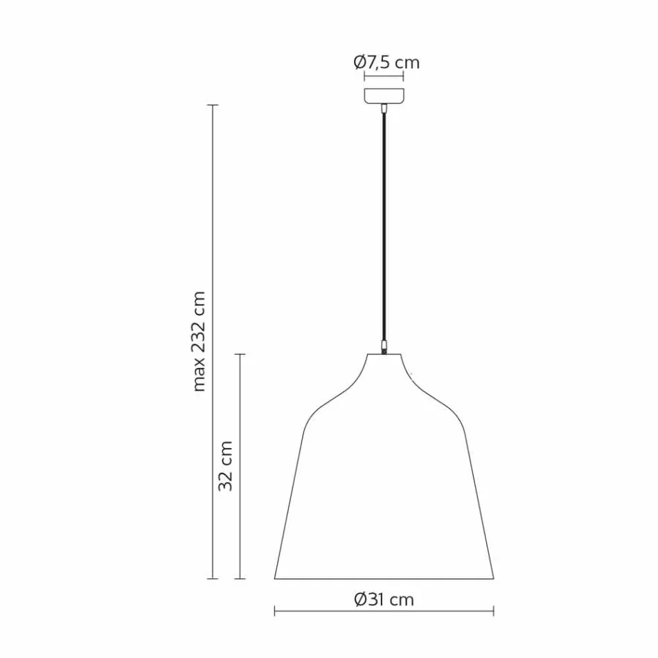 Ophængslampe i antracitstentøj og hvid indretningsdesign - Edmondo Viadurini