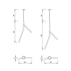 Pendellampe i massivt træ i forskellige finisher Made in Italy - Orlov Viadurini