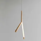 Pendellampe i massivt træ i forskellige finisher Made in Italy - Orlov Viadurini