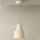 Ophængslampe i toscansk Majolica håndlavet i Italien - Toscot Rossi Viadurini