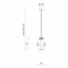 Ophængslampe i hvid, antracit eller guldmetal 2 størrelser - Meccasmo Viadurini