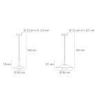 Mira metalpendellampe i forskellige finish Viadurini