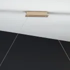 Pendellampe i guldfinish metal med dæmpbar LED - Raiss Viadurini