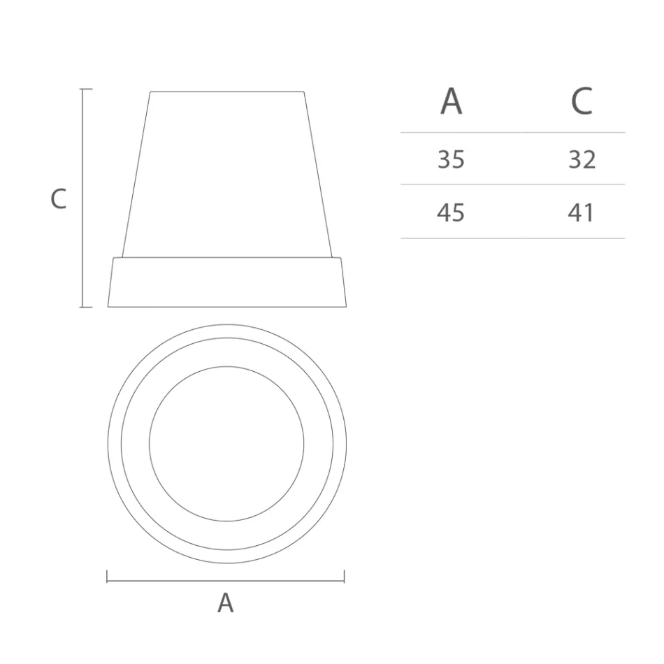 Pendellampe i hvid polyethylen Fremstillet i Italien - Minervo Viadurini