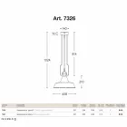 Kobber pendel og antik messing støberi Viadurini