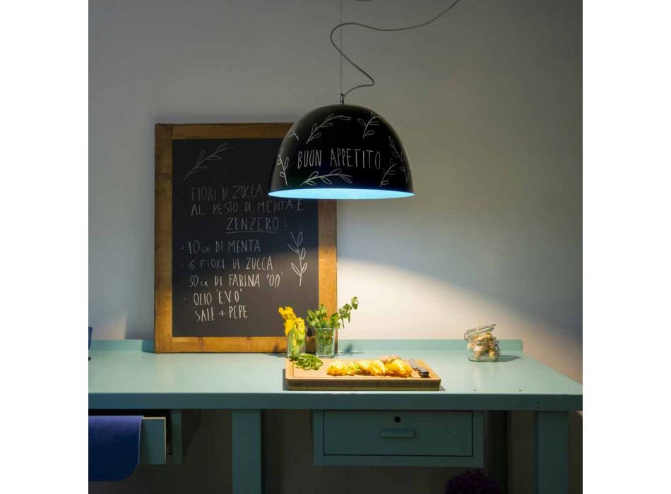 Hjerte vedhæng lampe In-es.artdesign H2o Moderne tavle Viadurini
