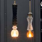 Ophængslampe i Murano-glas med antik dekoration Lavet i Italien - Missi Viadurini