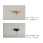 Pendel i glas og gennemsigtig tråd lavet i Italien - Trilly Viadurini