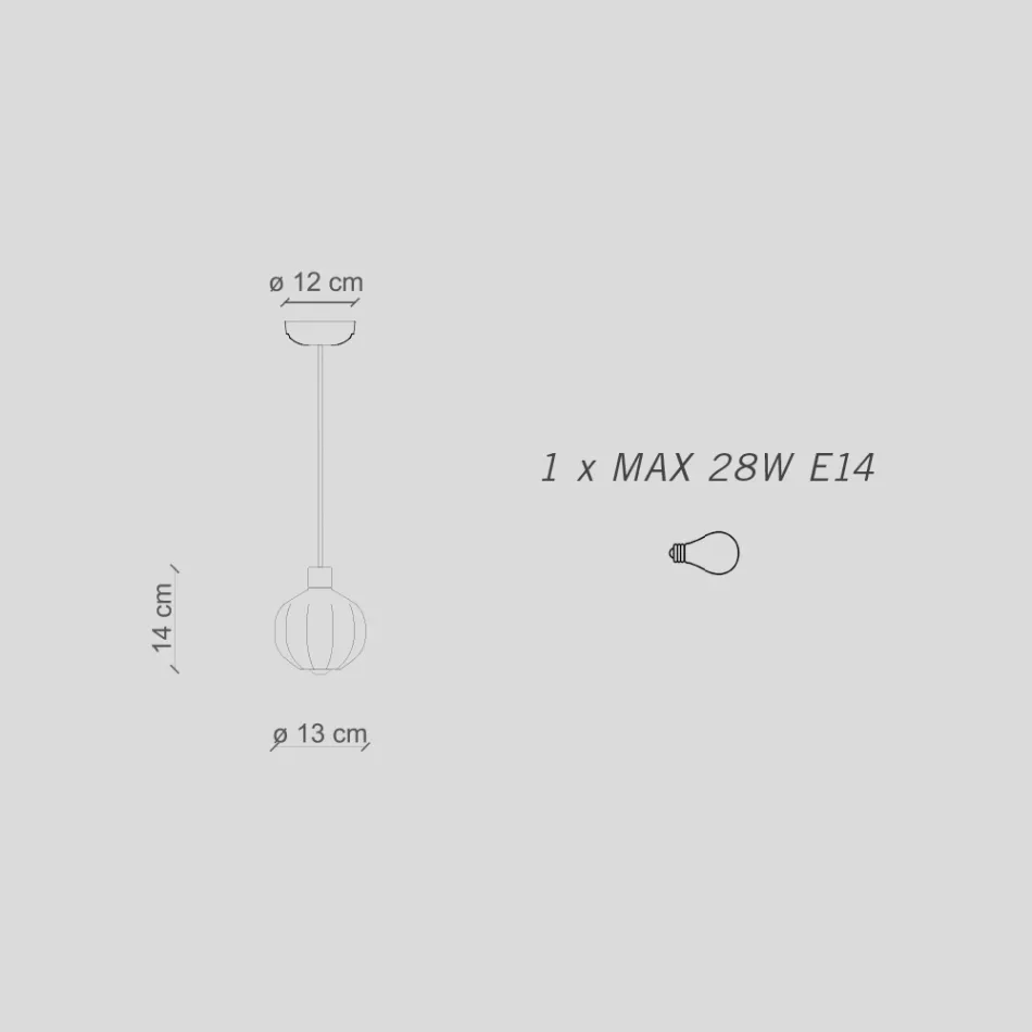 Pendel i glas i 2 forskellige overflader lavet i Italien - Afoxe Viadurini