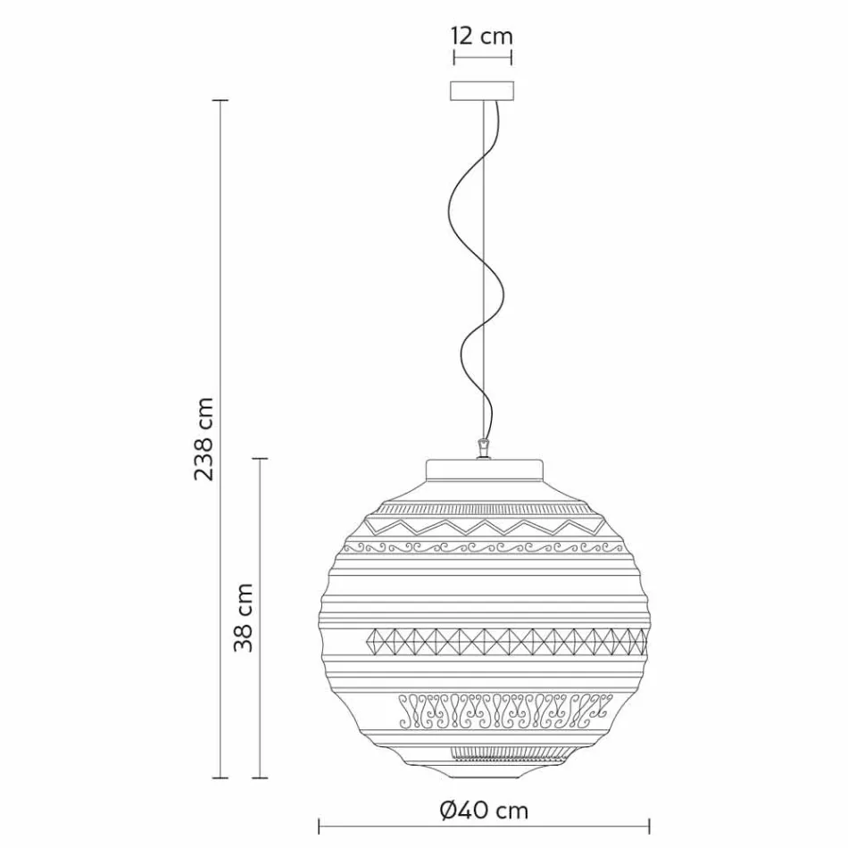 Ophængslampe i hvidt satinglas i 2 designstørrelser - Morse Viadurini