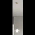 Dobbelt lag blæst glas pendel lavet i Italien - Trilly  Viadurini