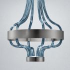 Ophængslampe i venetiansk glas og metal fremstillet i Italien - Deborah Viadurini