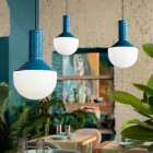 Pendel i malet glas Made in Italy - Selaron Viadurini