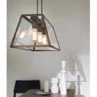 Industriel pendel 3 London lyser Il Fanale Viadurini