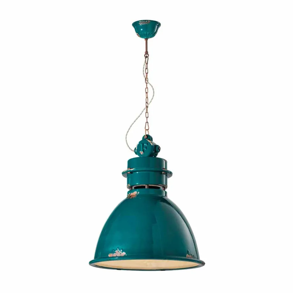 Lamp Industrial suspension håndlavede design Katie Viadurini