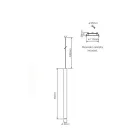 Led forsænket ophængslampe i hvid eller sort aluminium - Rebolla Viadurini