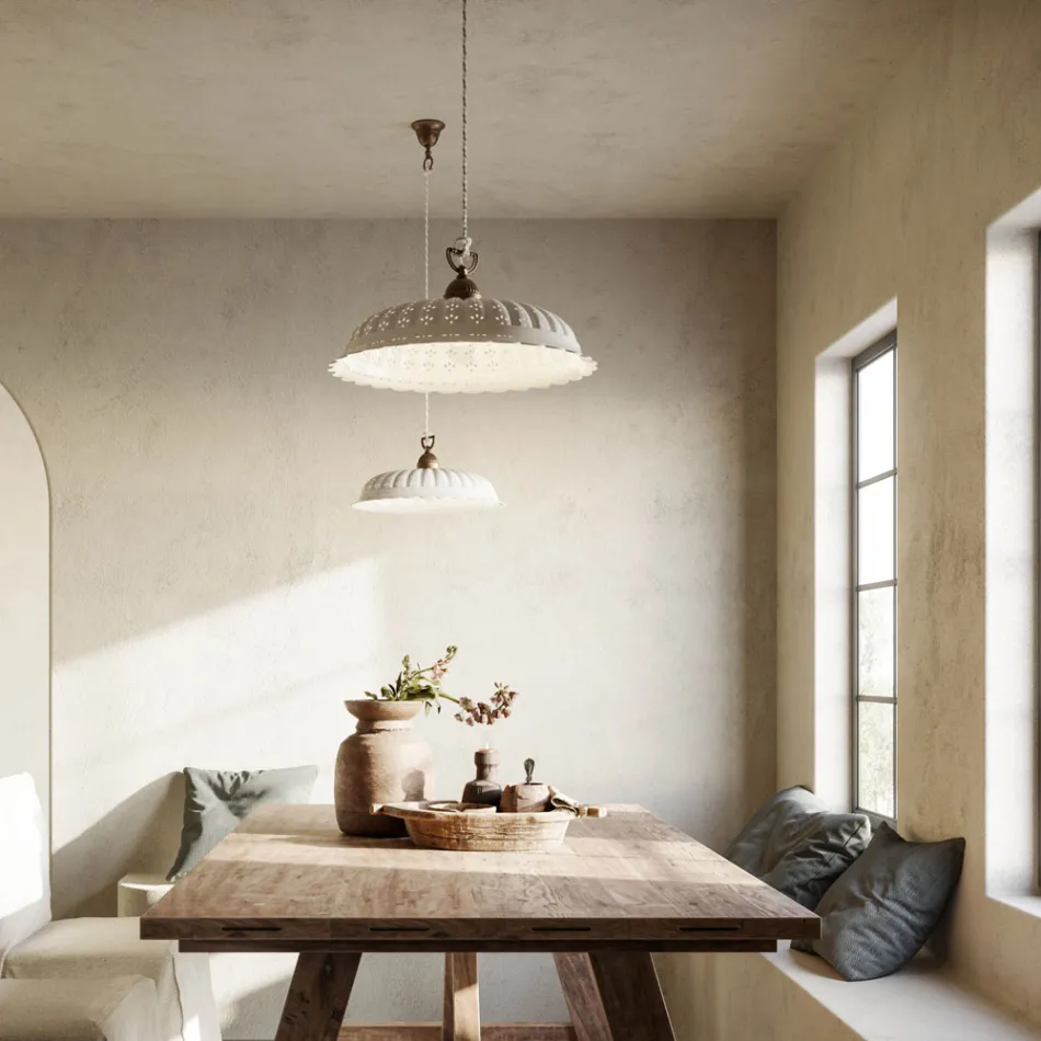 Liberty keramisk hængelampe Ø42 Anita Il Fanale Viadurini